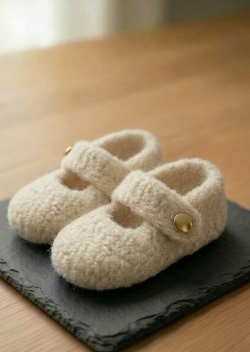 Tiny Steps Mary Janes - Soft Ivory