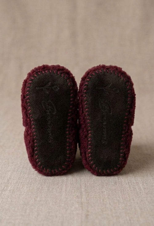 Tiny Steps Mary Janes - Heritage Plum
