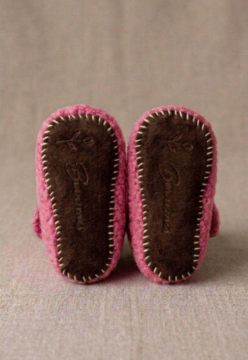 Tiny Steps Mary Janes - Crayon Pink
